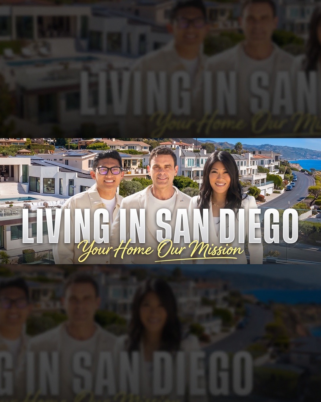 Joy Aumann and the LuxurySoCalRealty team above the La Jolla coastline